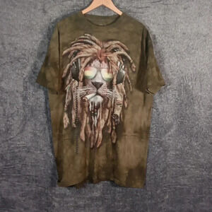The mountain men's t-shirt size 2X Rasta lion manimals 2017